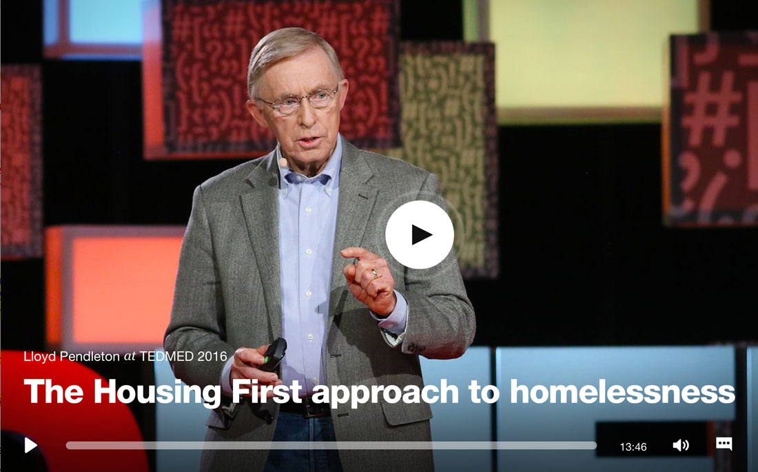 WATCH: The 'Housing First' Approach to Homelessness, TED Talk Lloyd Pendleton, at TEDMED 2016